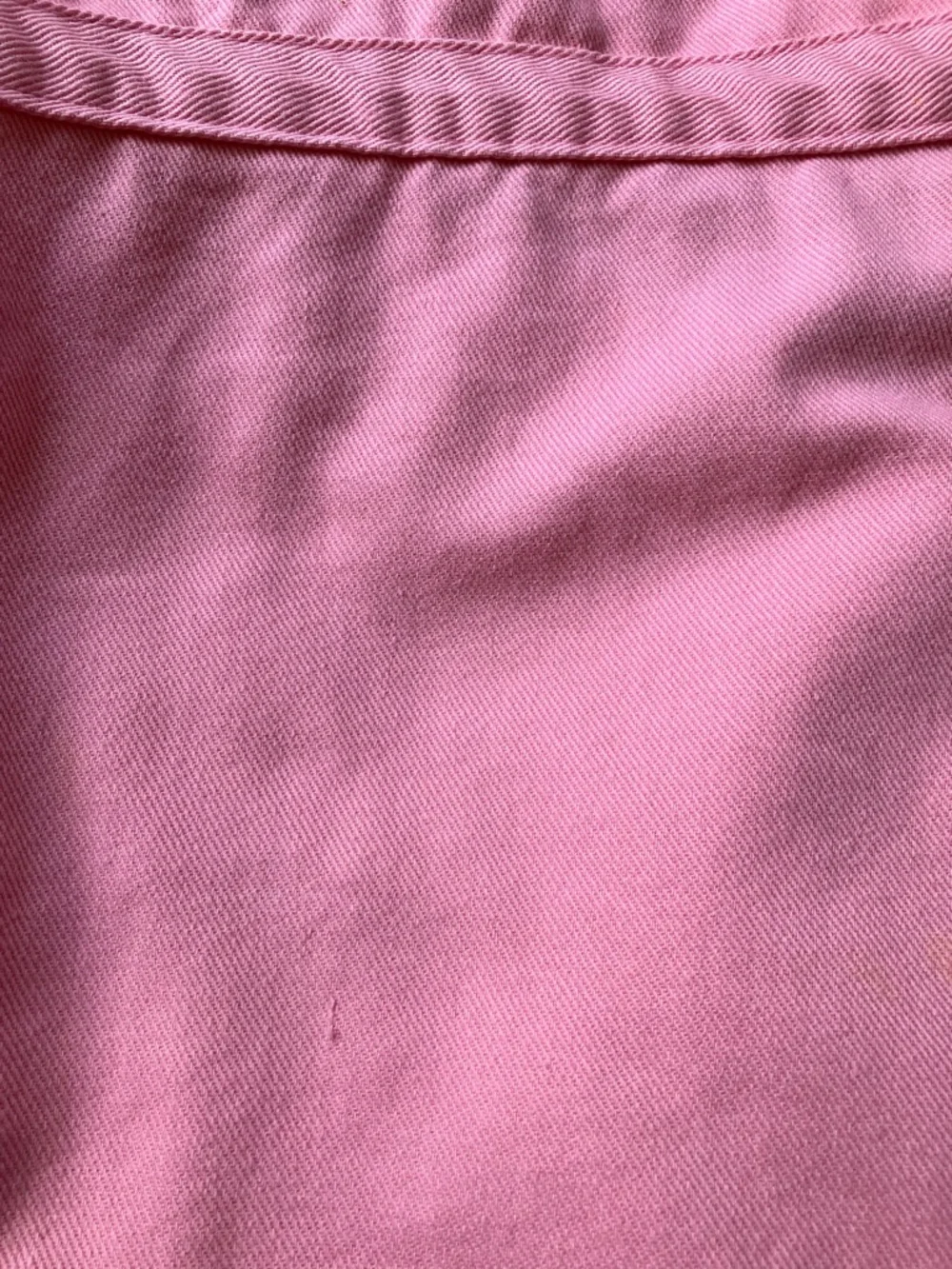 Williams Sonoma GRANDMA Embroidered Pink Heavy Cotton Bib Body Apron EUC